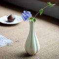 White Ceramic Tall Vase